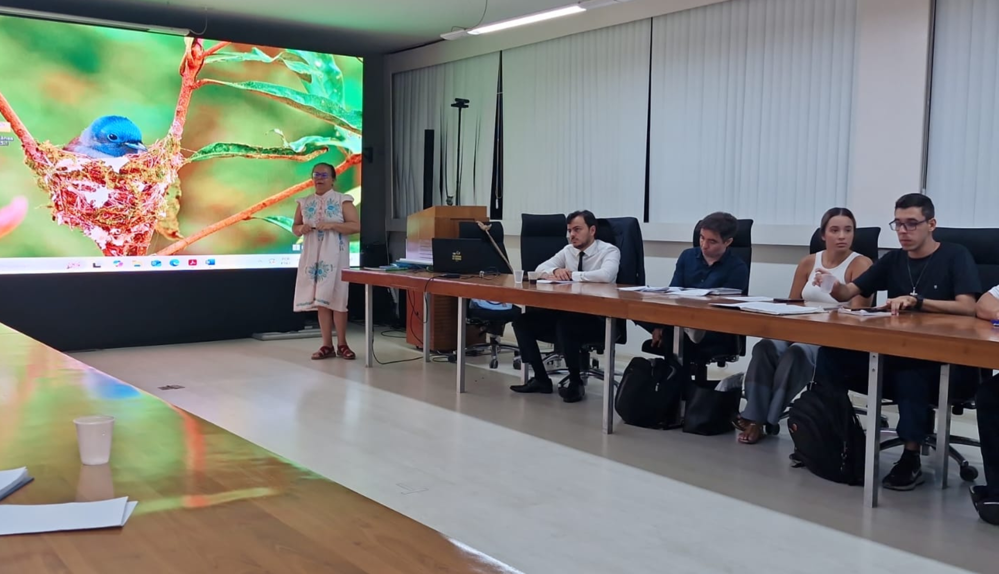 Defensor Público Lucas Monteiro Valença participa de reunião